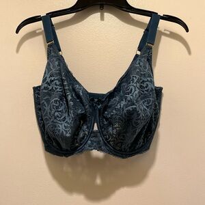 Elegant Lace Blue Bra